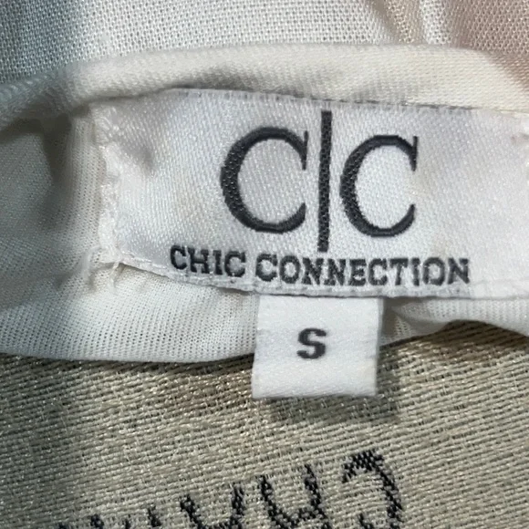 CC Chic Connection white tunic long shirt red embroidery tassel tie dress Small​ - Picture 6 of 16